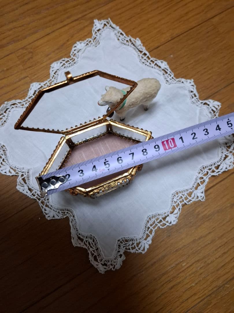 アンティーク雑貨★グローブドマリエ★ガラスケース★小物入れ★ミニョネット