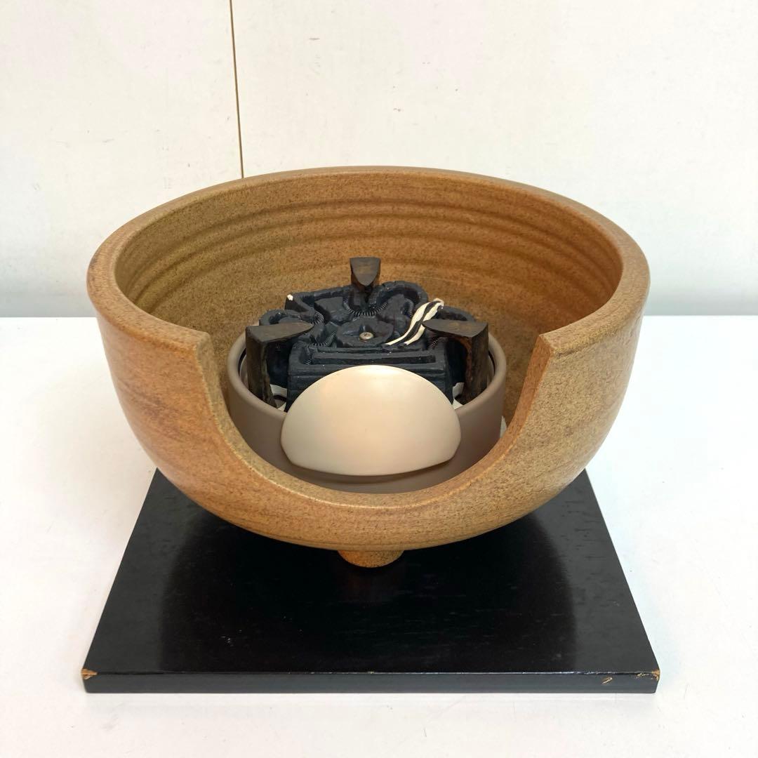 B325-35 野々田式　風炉型電熱器　100V-410W 伊羅保 茶道具