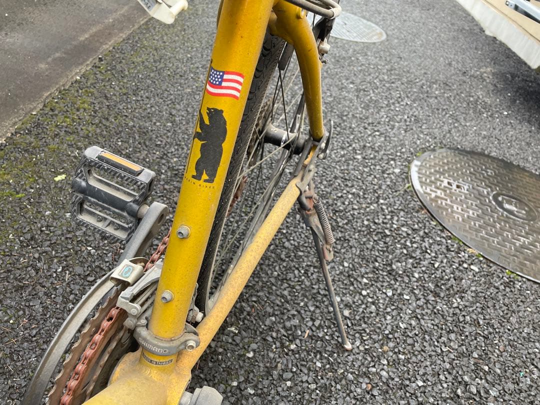 MARIN クロスバイク イエロー 宮城県直接引取り限定