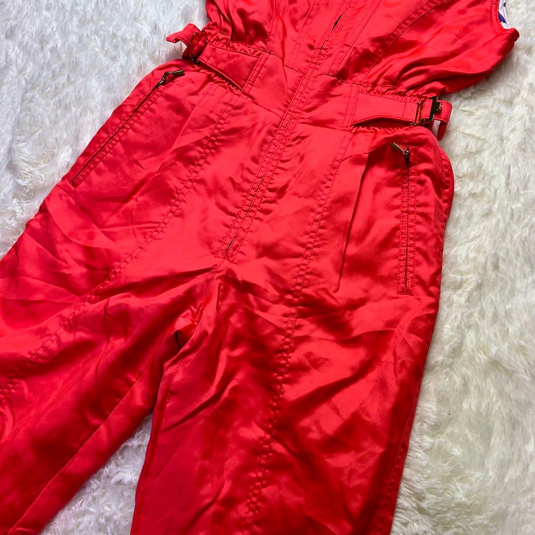 Ellesse スキーウェア スノボ 上下セット 金ボタンバックル オレンジ