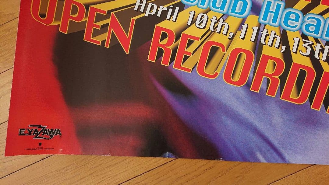 超レア貴重 E.YAZAWA 矢沢永吉 ポスター 1996「横浜クラブ・ヘブン」