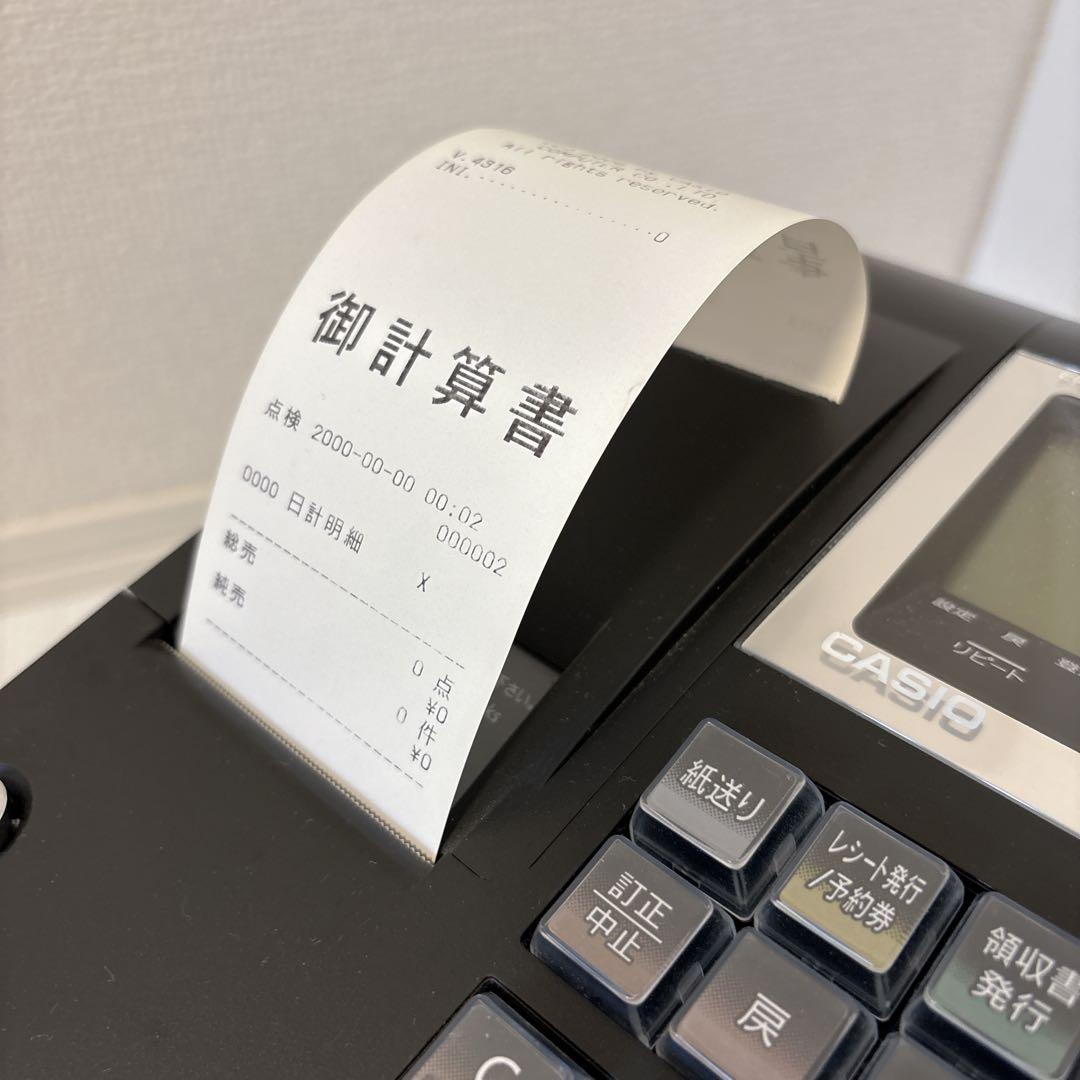 【動作確認済み】 CASIO 電子レジスター TE-300 ブラック カシオ