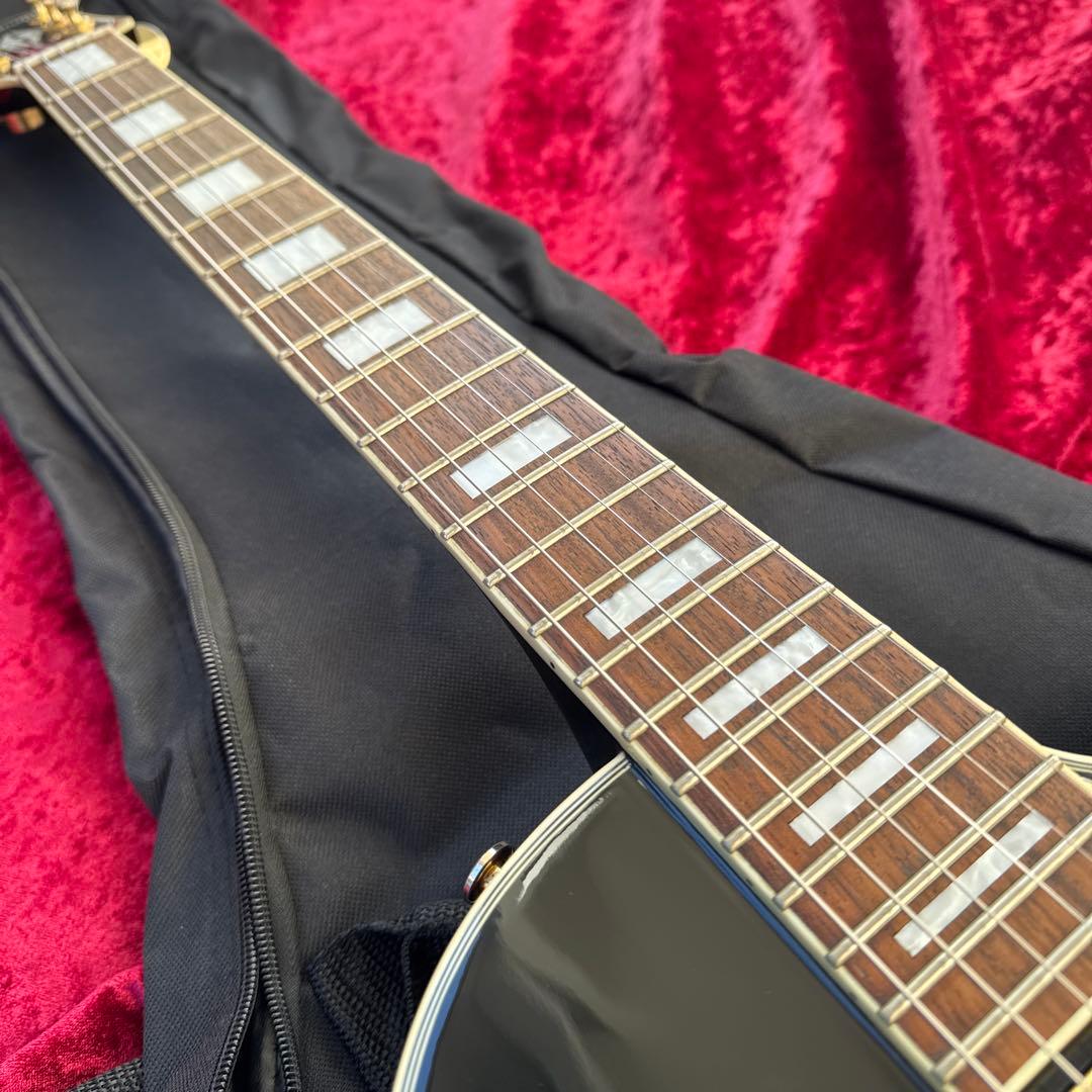 美品 メンテ済 Epiphone Les Paul CUSTOM Ebony