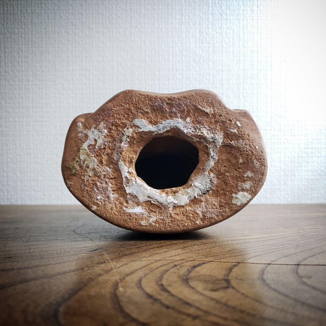 福助　古備前　貯金箱　縁起物　アンティーク　昭和レトロ　骨董品　明治　大正