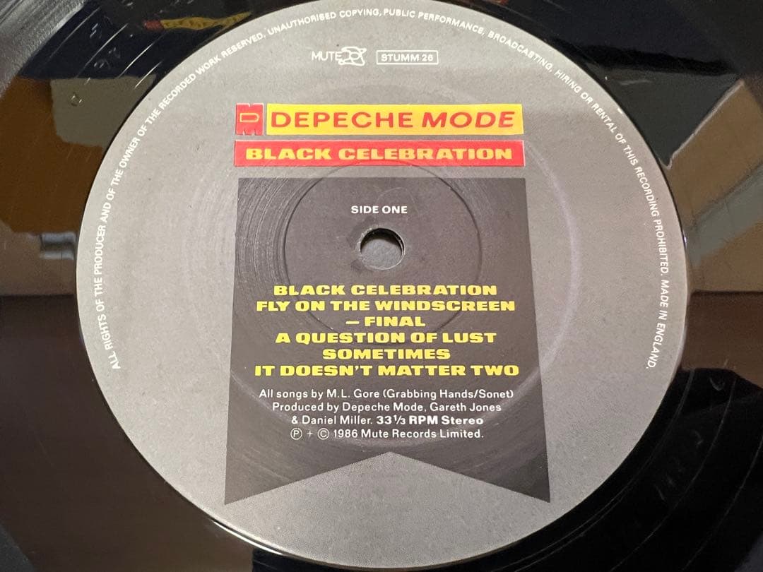 Depeche Mode ブラック・セレブレーション LP洋楽P-13279