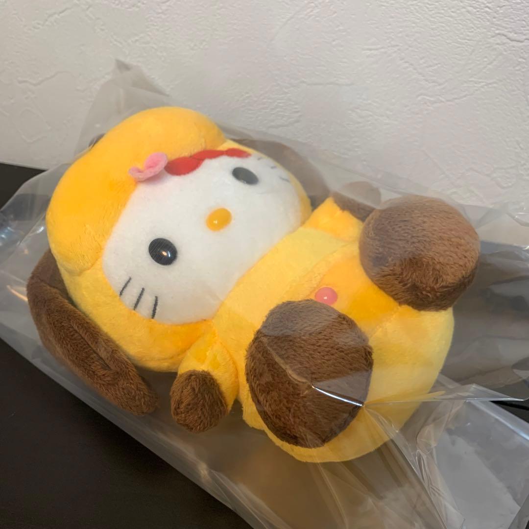 極美品✨稀少タグ付　まんまのまんま　ハローキティ ぬいぐるみ Mサイズ　サンリオ