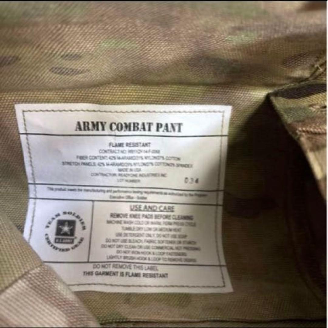 タグ付き　未使用品　US ARMY FR COMBAT PANT MEDIUM①