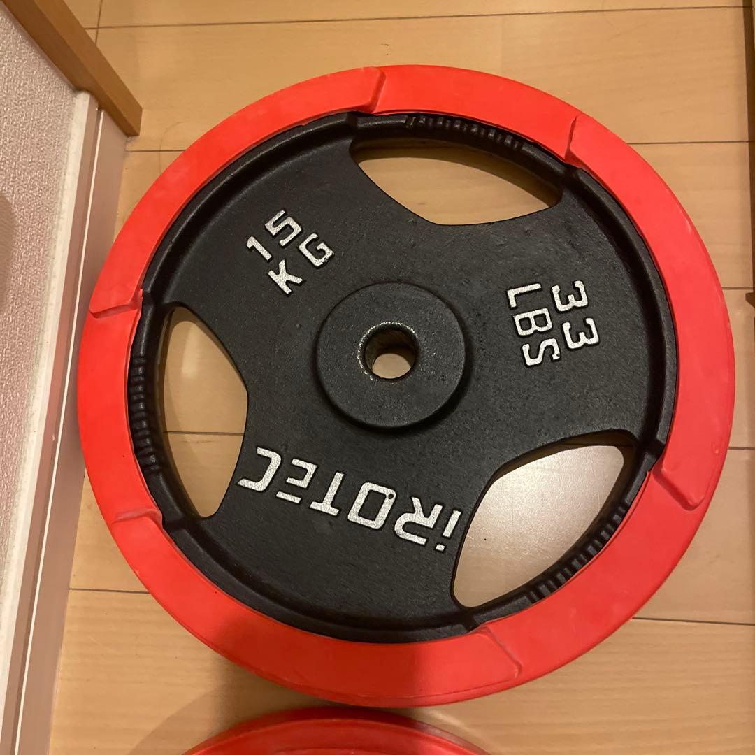 【直接：引き取り限定】IROTECアイロテックラバーバーベル 80KGセット