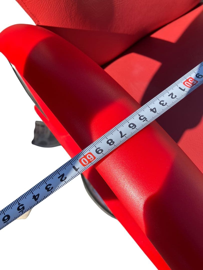 美容室用 セット椅子 スタイリングチェア 油圧昇降式 店舗什器 赤色 レッド