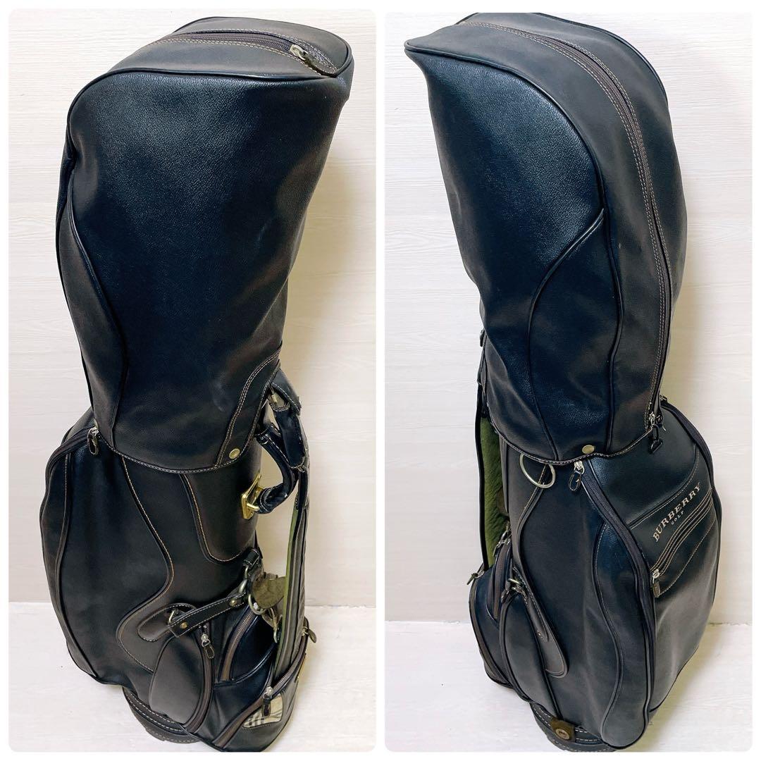 バーバリー キャディバッグ ノバチェック 9型 5分割 ブラック