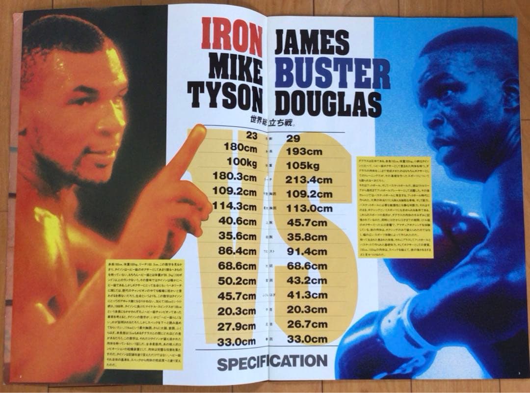 マイク　タイソン⭐︎パンフレット