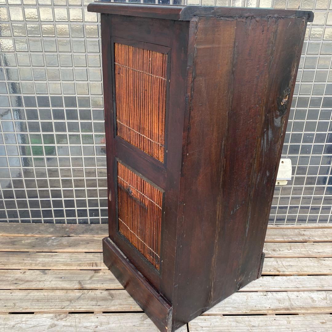 ヴィンテージ 三段バンブーチェスト アジアン家具 収納 インテリア