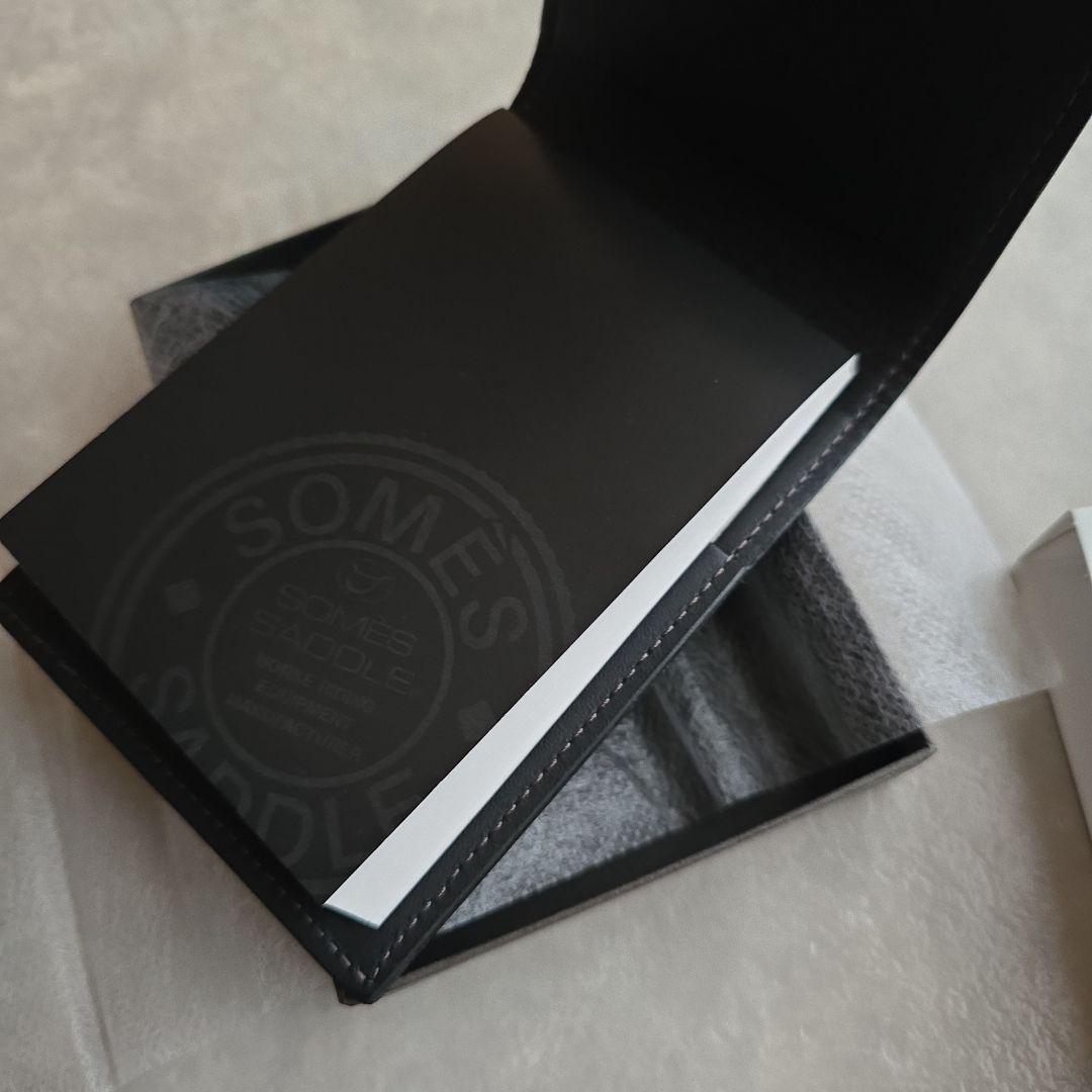 AMEXプラチナ未使用ソメスサドルボールペン&メモパッド超美品