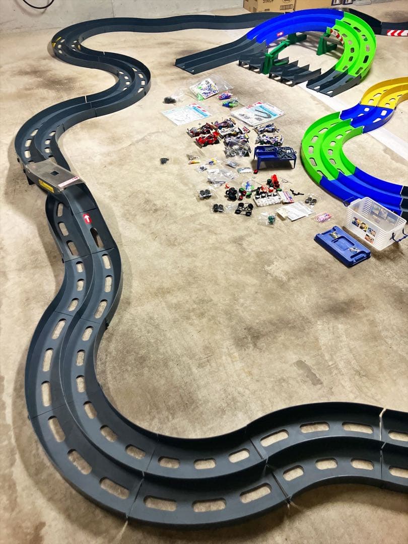 こ*こ様 ミニ四駆　 オーバルホームサーキット　バンクアプローチ　ラップタイマー