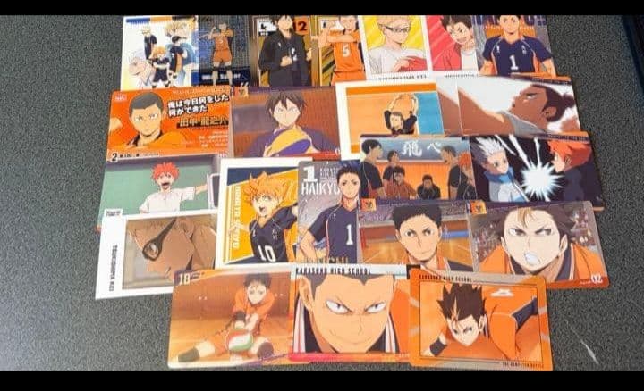 ハイキュー 烏野 影山 日向 月島 西谷 菅原 ステッカー ファイル 缶バ 特典