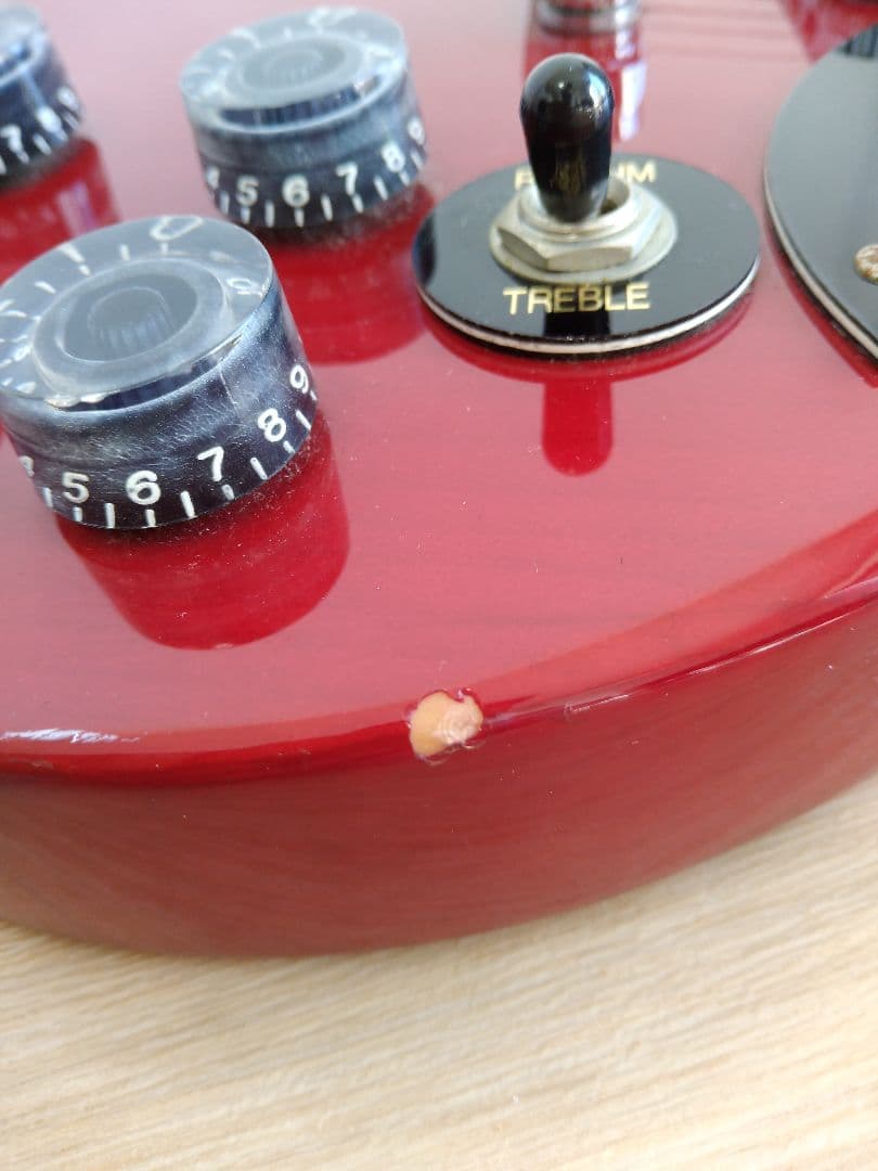 中古 Legend エレキギター 赤 ソフトケース付き