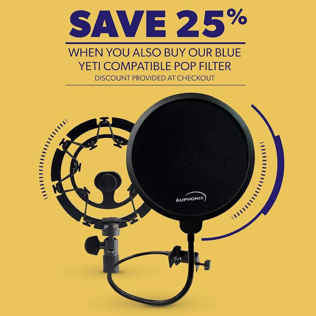 ショックマウント マイク用 ブラック　アルミ