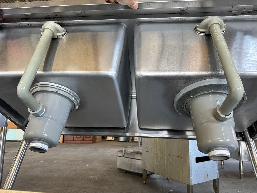 業務用 2槽シンク 流し台 ステンレス シンク 1200×600 茨城県引取歓迎