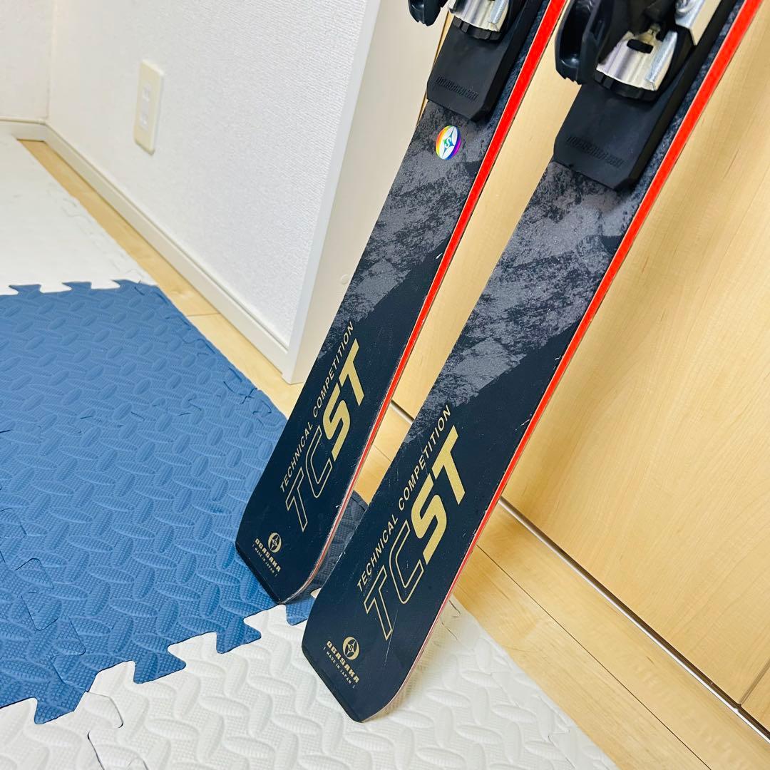 【美品】OGASAKA TC-ST 165cmスキー板 プレート付き