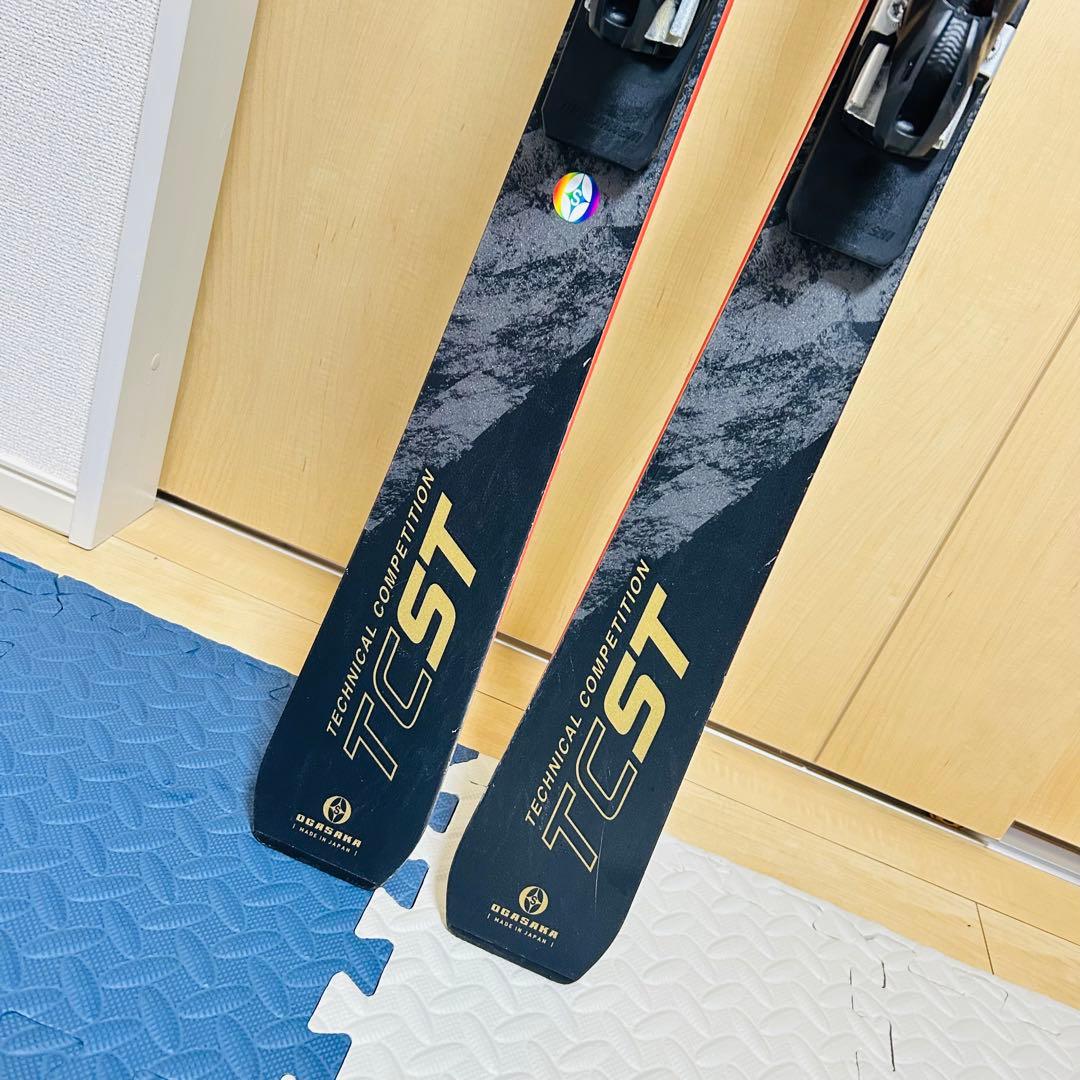 【美品】OGASAKA TC-ST 165cmスキー板 プレート付き
