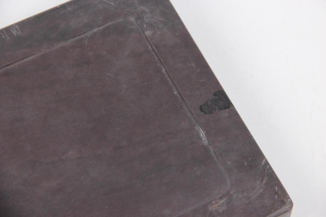 古端渓硯　雲龍硯　書道具　文房四寶　中国硯石　昭和題詩銘箱入 Eo21-29