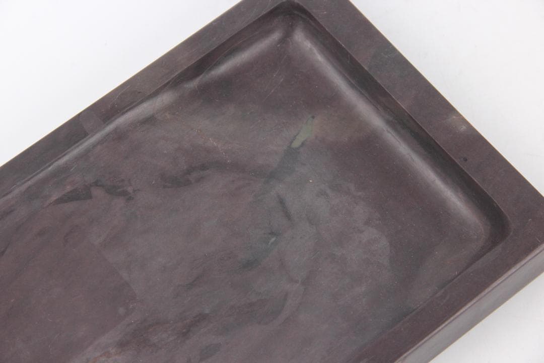 古端渓硯　雲龍硯　書道具　文房四寶　中国硯石　昭和題詩銘箱入 Eo21-29