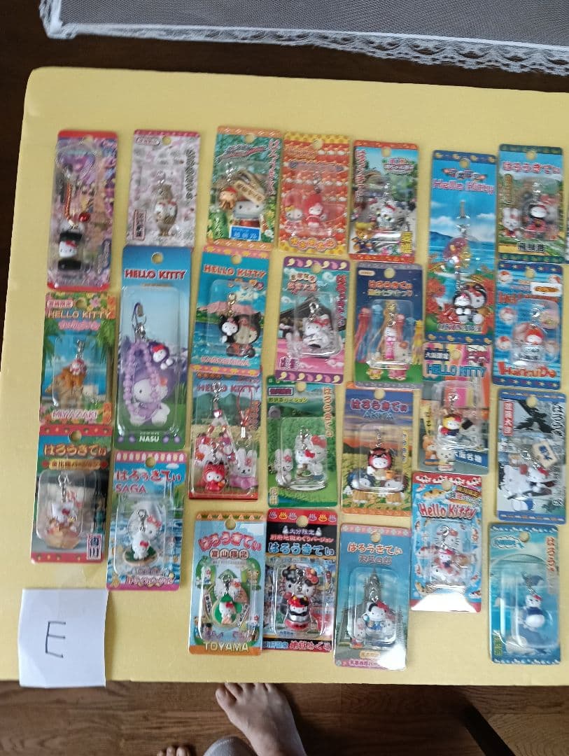 E ご当地ハローキティファスナーストラップなど日本全国47都道府県制覇！＋１個