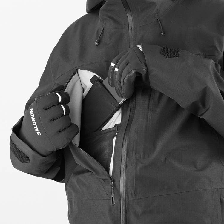 新品 サロモン SONIC 3レイヤー ジャケット LC2285700 M 黒