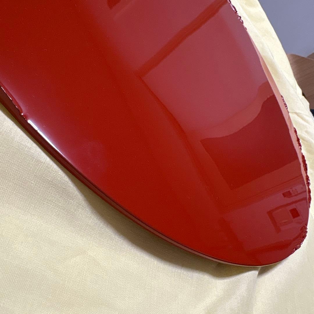 榎木啓　40cm 朱塗漆皿「暮色」