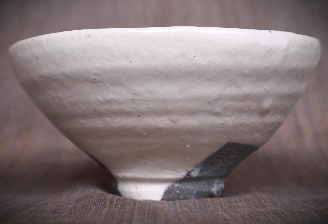 人気作家★高力芳照【師：金重素山、金重有邦】★粉引茶碗★共箱・布