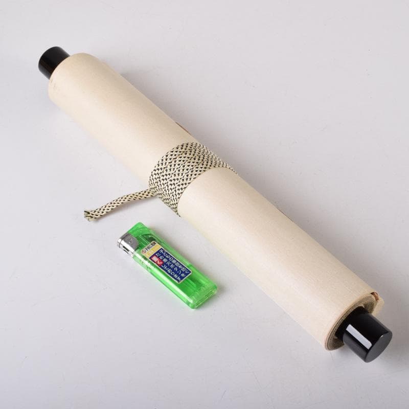 掛軸　前大徳　長禅宗淡筆　一行書　「白雲起峰頂」　共箱　C　7829A