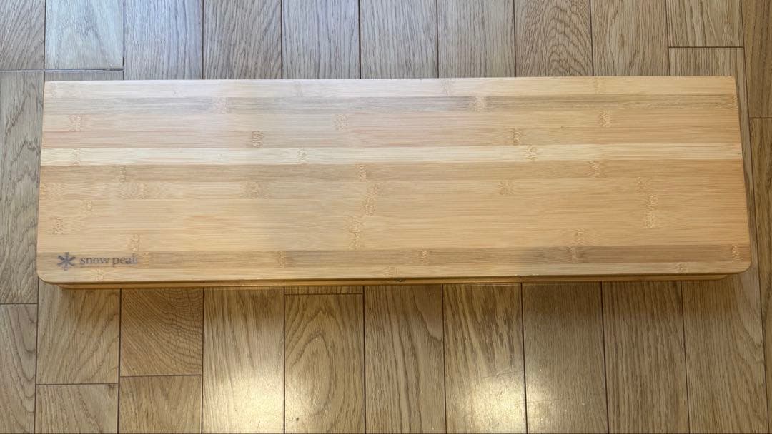 【ジャンク品】スノーピーク ワンアクションローテーブル竹LV-100T