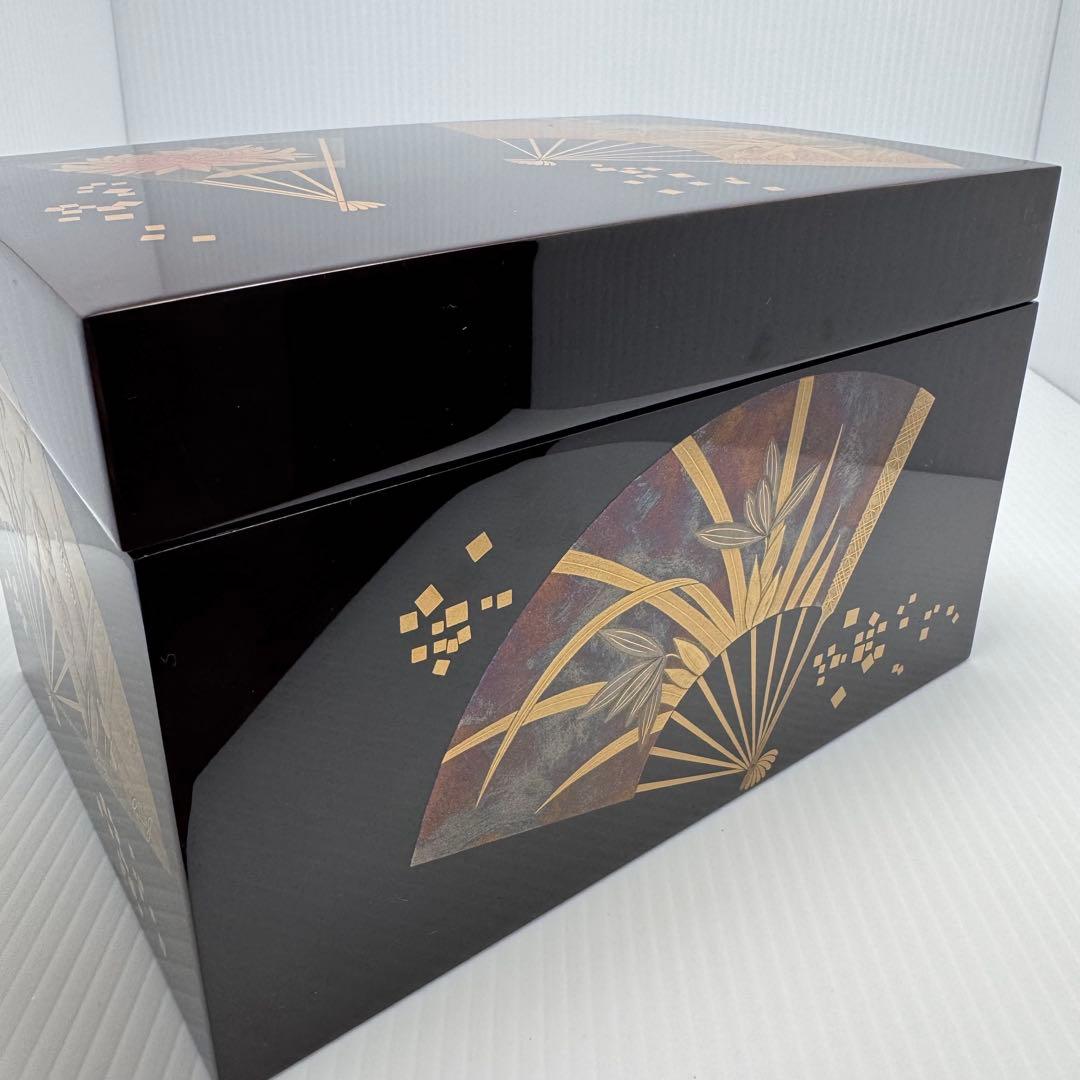 新品 輪島塗 蒔絵 茶箱 棗 香合 筒共箱 セット 漆器 漆 輪島漆器 和柄