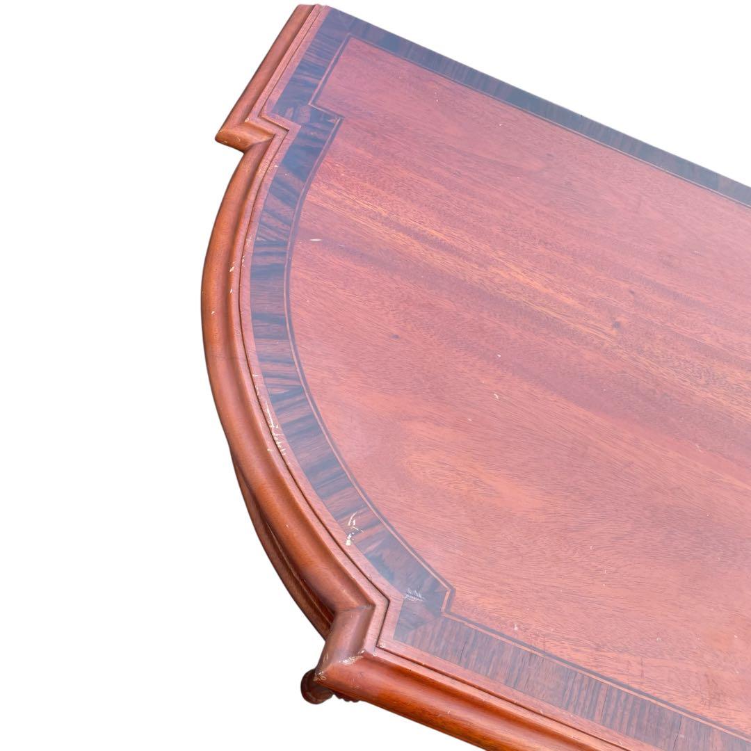 英国アンティーク コンソールテーブル　飾り台　花台　電話台 引き出し付き