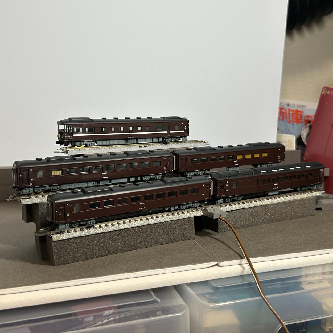 10-1499 D51 35系 やまぐち号 6両セット D51先頭カプラ改造品