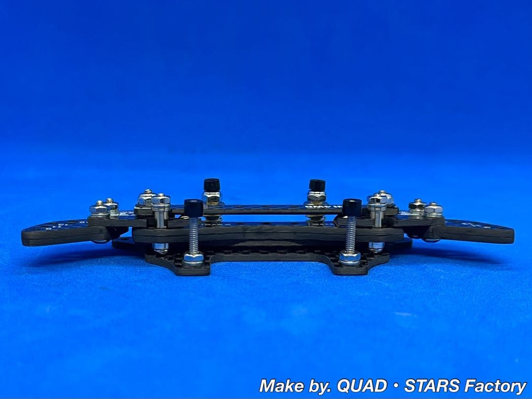 【ミニ四駆・MS用】2軸ATピボットバンパー＋段下げ3mm厚加工【シルバー】