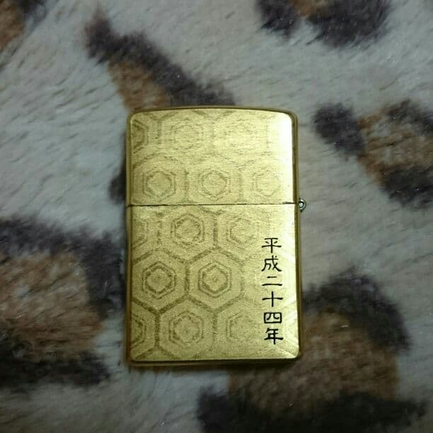 ジッポライター本金箔塗り