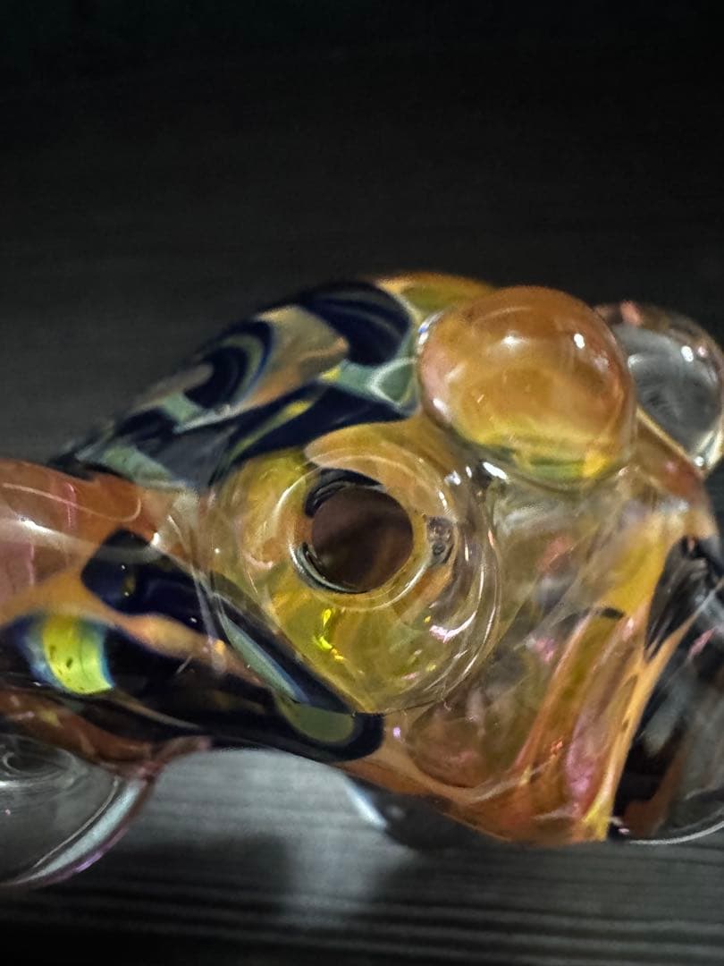 工芸品 Golden black lumpy garapai