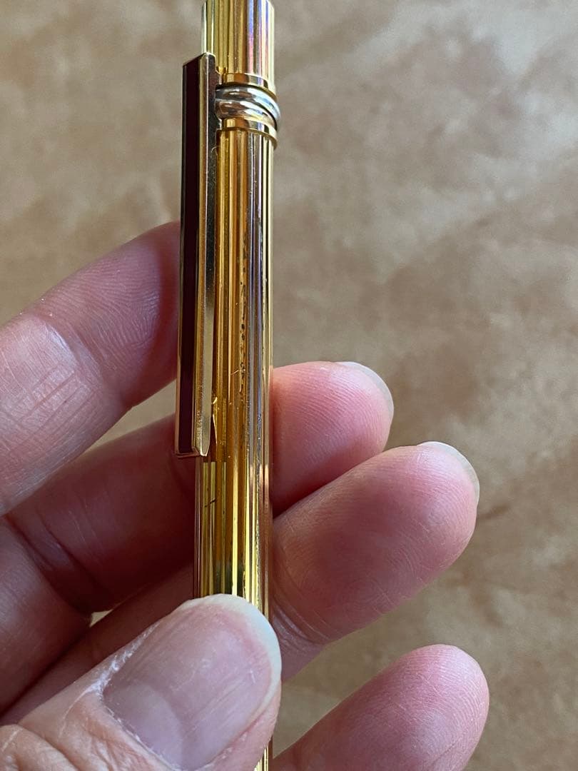 Cartier カルティエ トリニティ ツイスト式ボールペン インク黒ゴールド