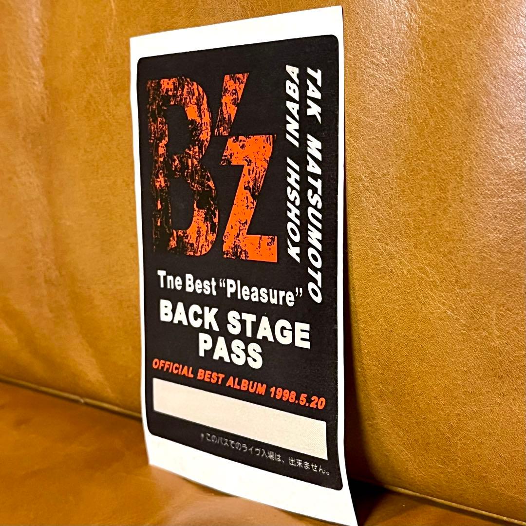 B'z The Best \"Pleasure\" バックステージパス ステッカー