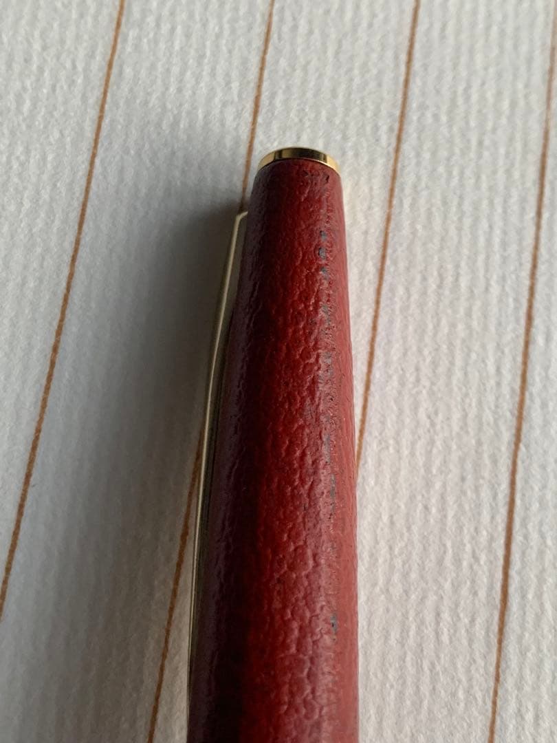 パイロット PILOT 18Kペン先 赤革巻き万年筆