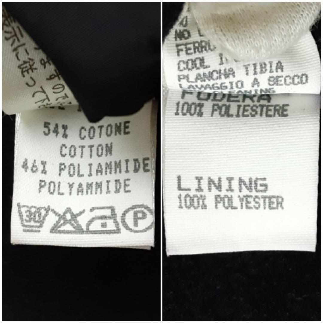 美品◎mila schon ミラショーン ベンチコート 黒 裏地フリース 防風