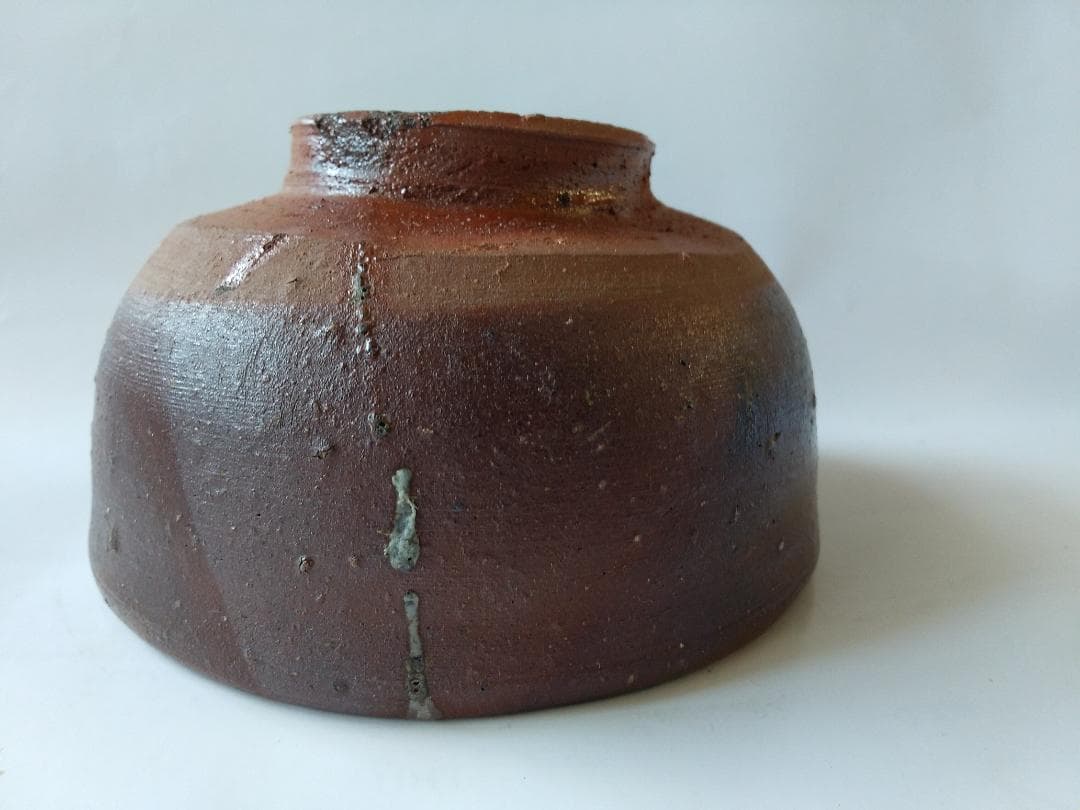 備前焼 藤原建 作 備前 茶碗 共箱 栞 茶道具 抹茶碗 新品 未使用 です