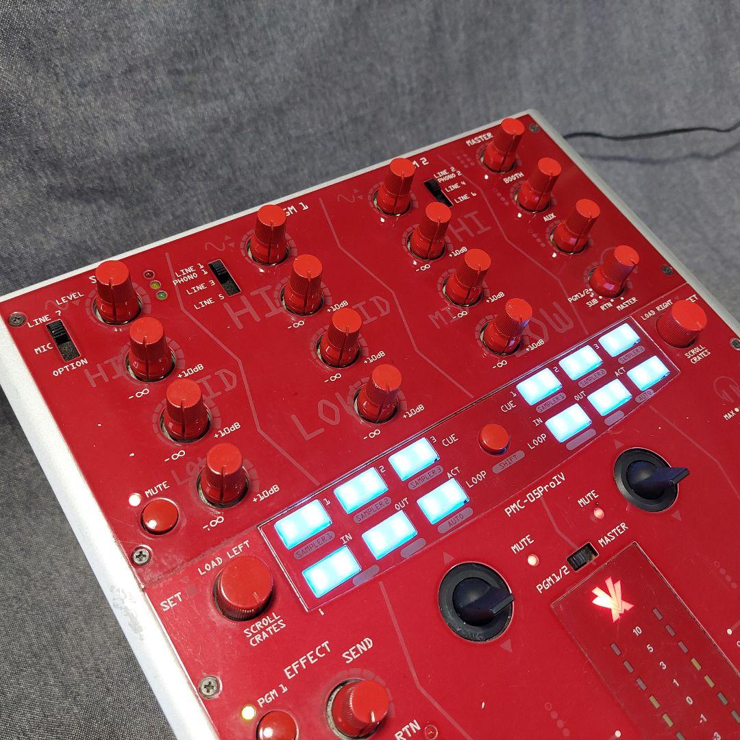 【動作確認済】Vestax PMC-05ProIV DJミキサー 赤 希少色