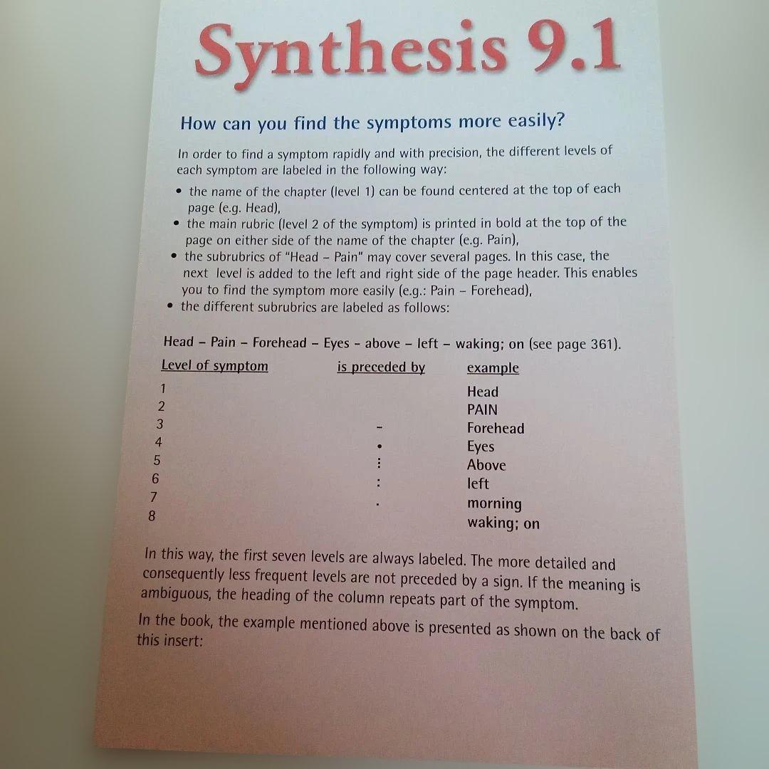 語学・辞書・学習参考書 SYNTHESIS Repertorium opathicum 9.1