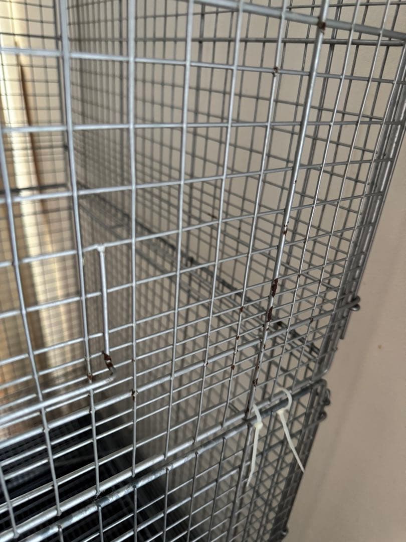 三晃商会　イージーホーム 60 ハイメッシュ　ブラック　２段重ね