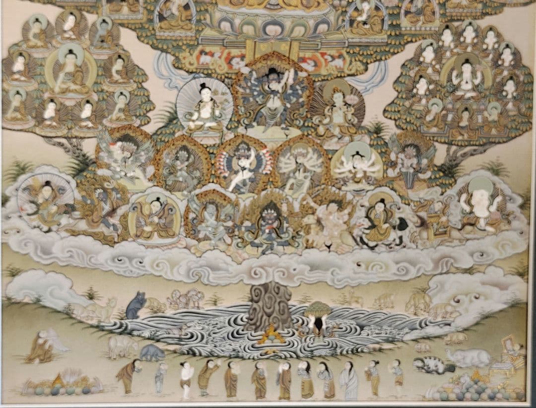 集会樹 絵画 手描き 仏画