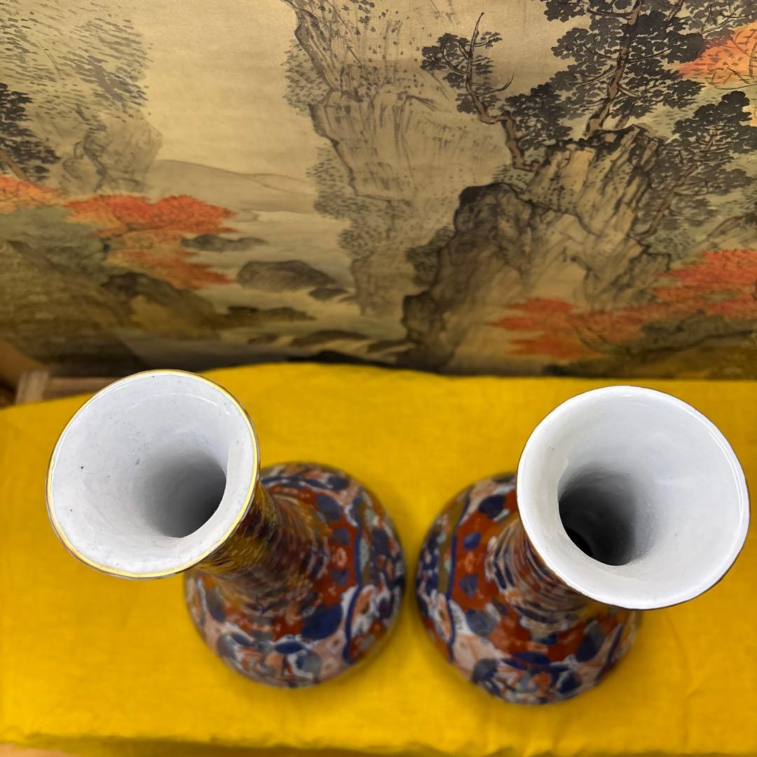 古伊萬里花瓶　2点セット