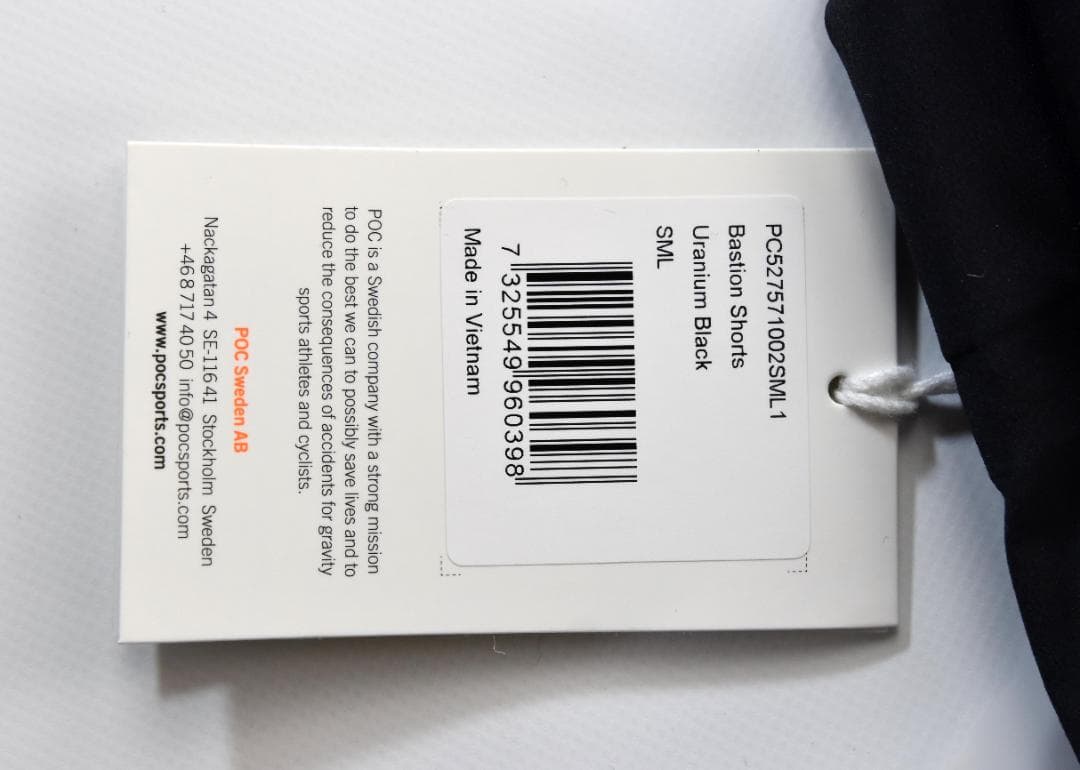 POC★ポック Bastion ショーツ size:S ウラニウム ブラック