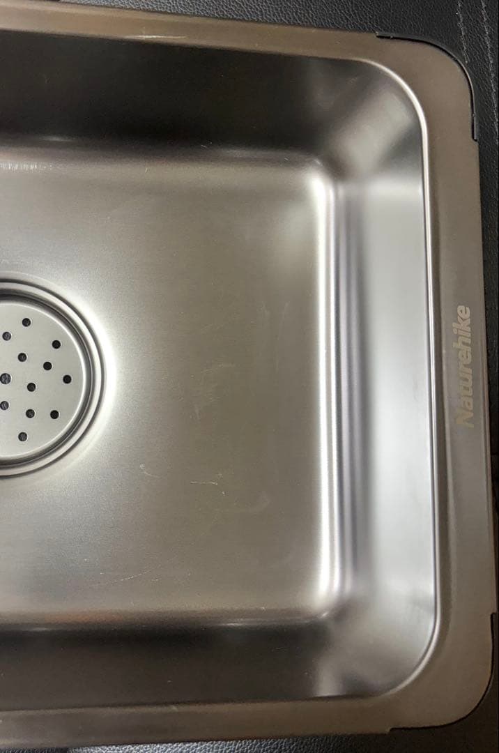 【2個セット】 ネイチャーハイク ステンレス製キャンプ用シンク